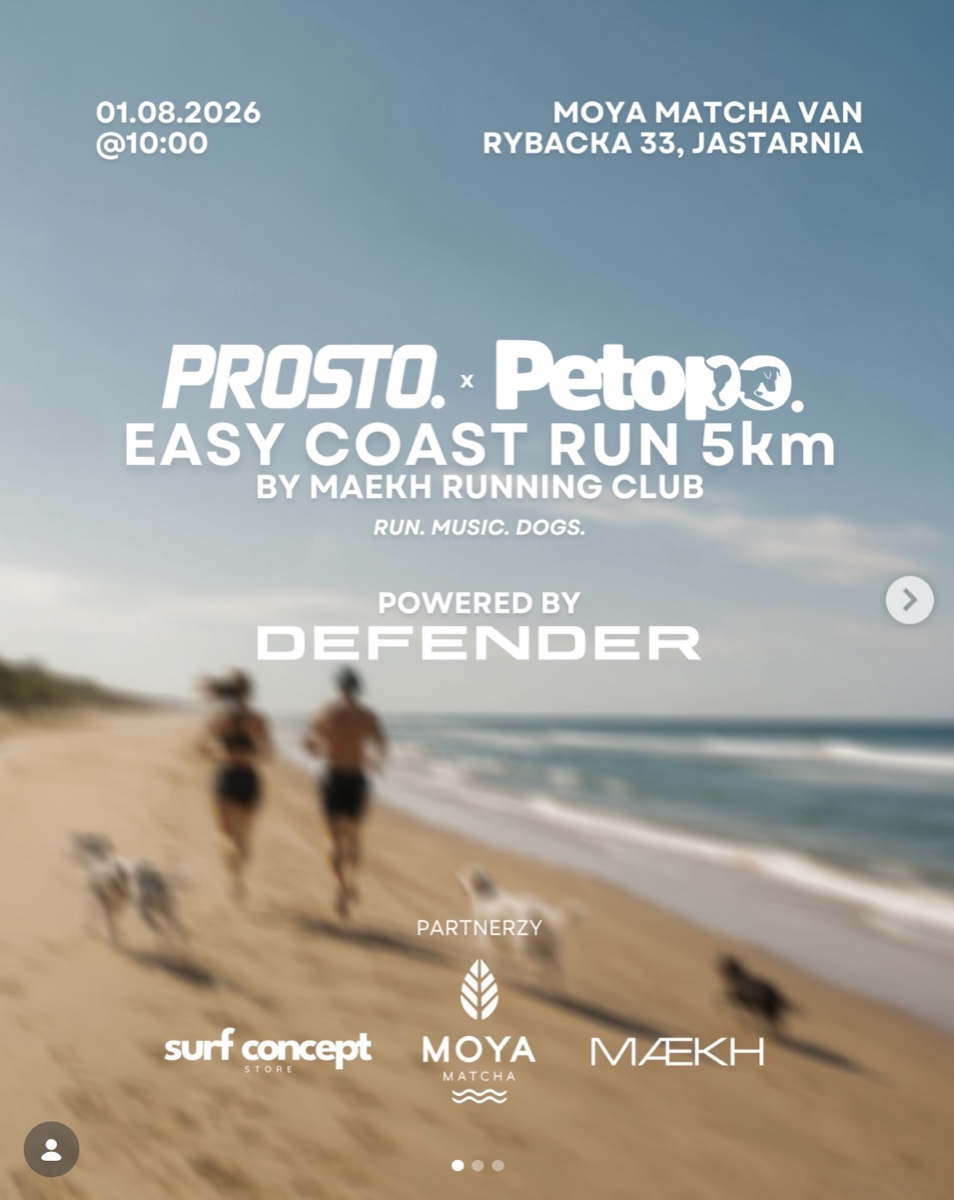 Plakat PROSTO x Petopo Easy Coast Run 5km
